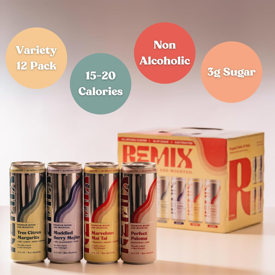 Remix Tropical Variety (12 pack) - Drink Remix